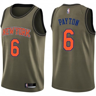 Nike New York Knicks #6 Elfrid Payton Green Youth NBA Swingman Salute to Service Jersey